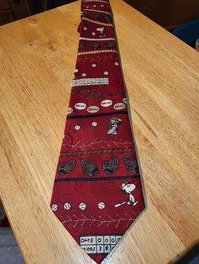 Snoopy Red 100% Silk Tie
